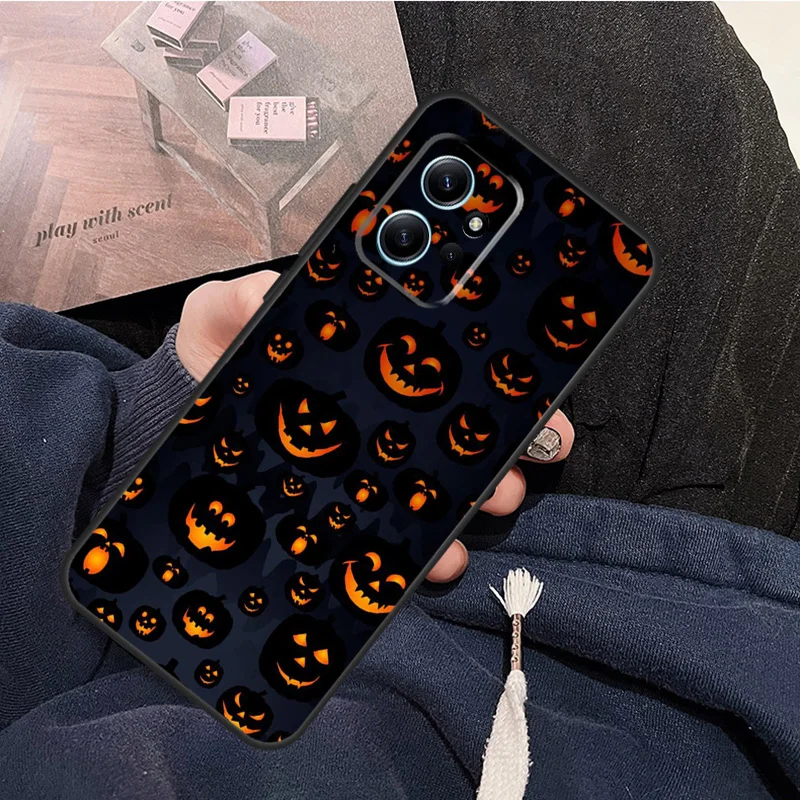 HALLOWEEN TRICK TREAT PUMPKIN Back Cover Case For Xiaomi Redmi 12 12C 9C 10C Redmi Note 12 8 9 10 11 Pro 9S 10S 11S 12S