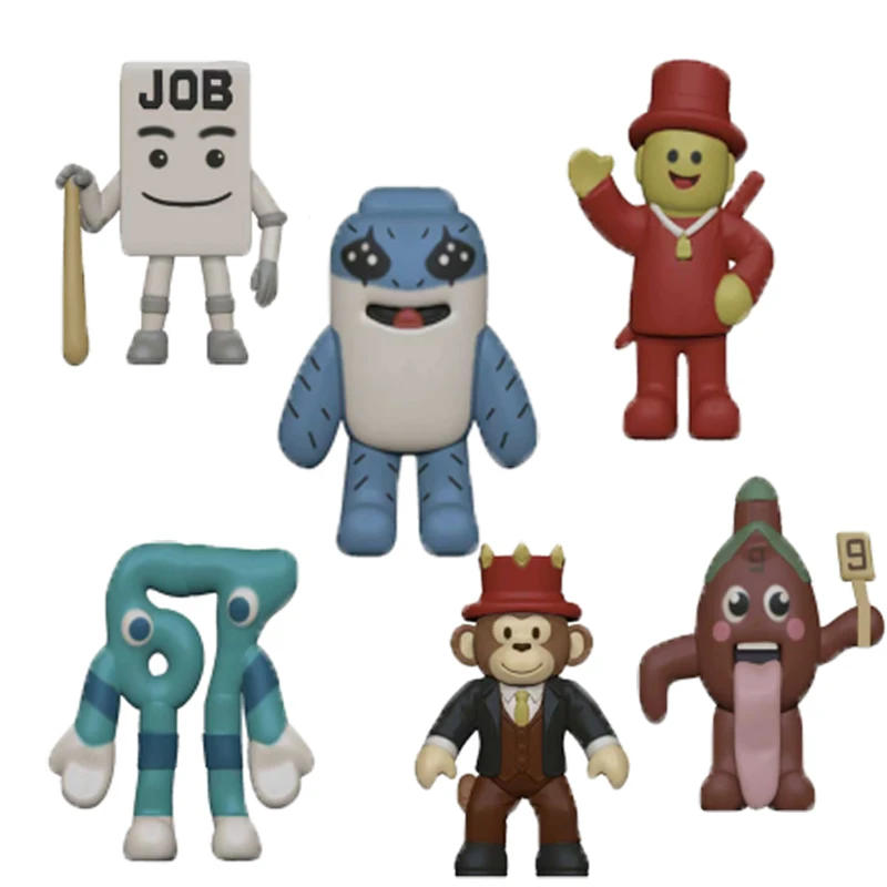 2026 Steal A Brainrot Cute Figurine 6/8pcs/Set No.9 House Anime Figure Toy Game Peripherials Dolls Anime Toys Christmas Gifts