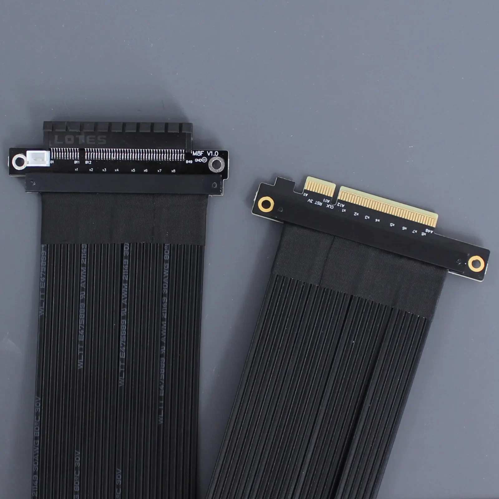 Imagem -03 - Cabo de Extensão Pcie x8 4.0 Riser para Placa Gráfica Gpu Pci Express 8x Extender Ribbon Line Gen4.0 Gtx M88sl M88sf M88vr 1050cm