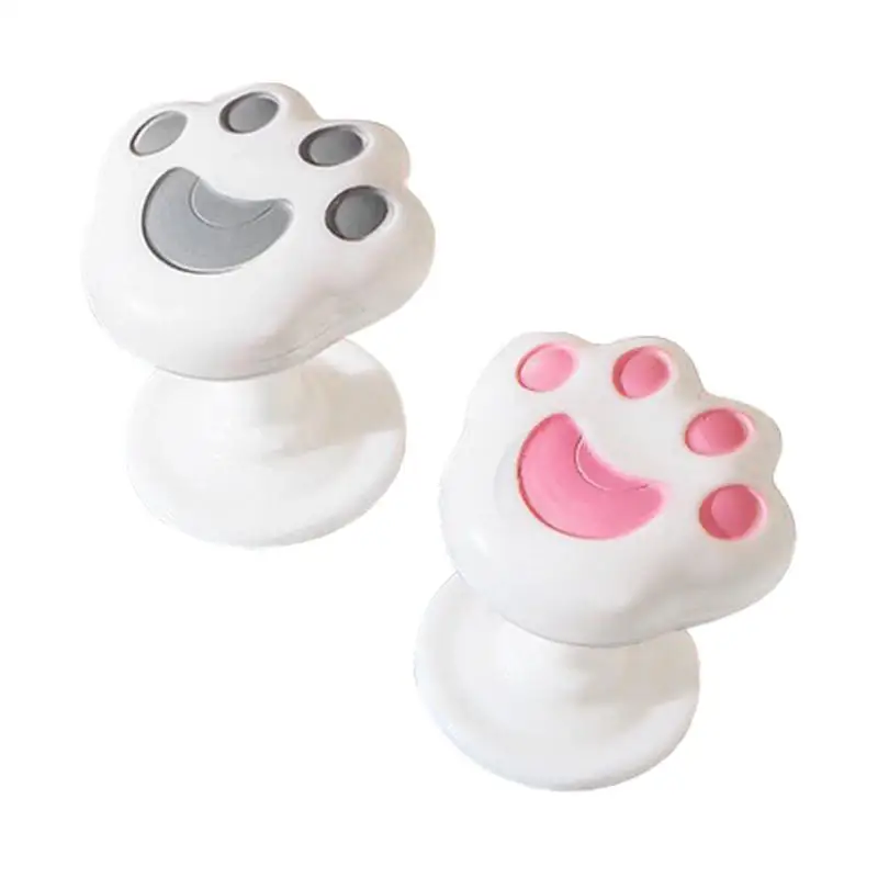 2Pcs Anti-breaking Cat Claw Toilet Press Button Protecting Long Manicures Paste Toilet Press Water Tank Button