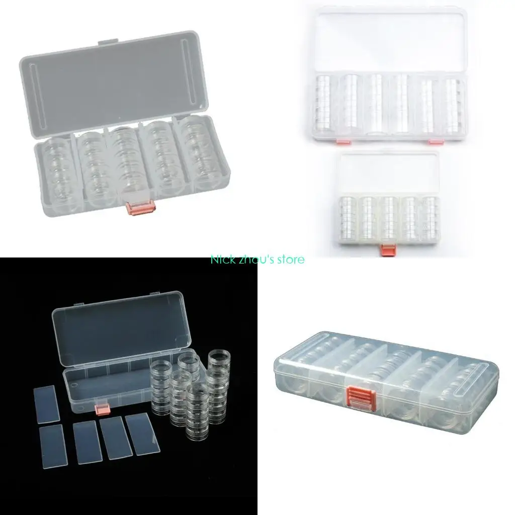 

E15E Powder Storage Box Small Item Perfect for Jewelry Nails and More