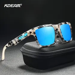 KDEAM Polarized Sunglasses For Men Zipper Case Included Outdoor Activities Sunglasses Fishing Driving Golfing Long-Lasting Use