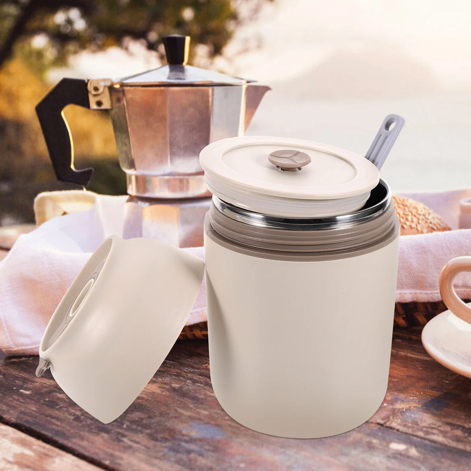 

Insulated Stainless Steel Smoldering Cup Portable Food Container for Adults Outdoor Activities Long Time Keeping Warm Gift