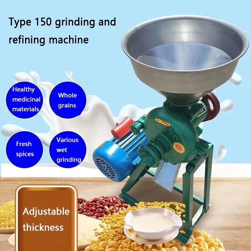 

Wheat Milling Machine Pulverizer Cereal Grain Crushing And Refining Machine Flour Mill Medicine Commercial Corn Grinder Pellets