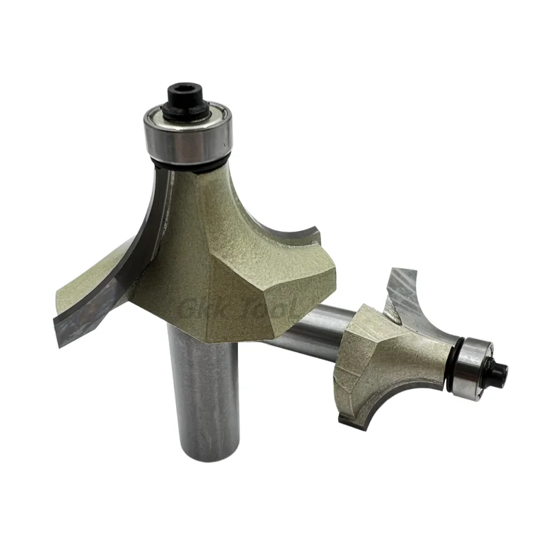 Inch 1/4 1/2 3/16 5/16 3/8 5/8 3/4 7/8 Round Corner Milling Cutters with Bearing Over Router Bit For Woodworking