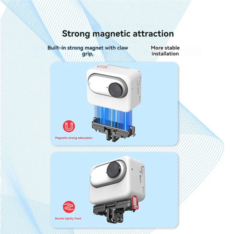 BAAY لـ Insta360 GO 3/ 3S طقم تحرير سريع مغناطيسي متغير بواجهة مزدوجة سريعة