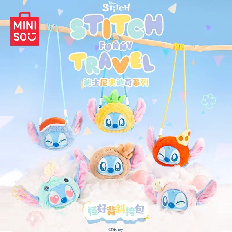 

MINISO Disney Stitch Funny Travel Series Crossbody Bag Blind Box Toys Kawaii Anime Action Figure Caixa Caja Surprise Mystery Box