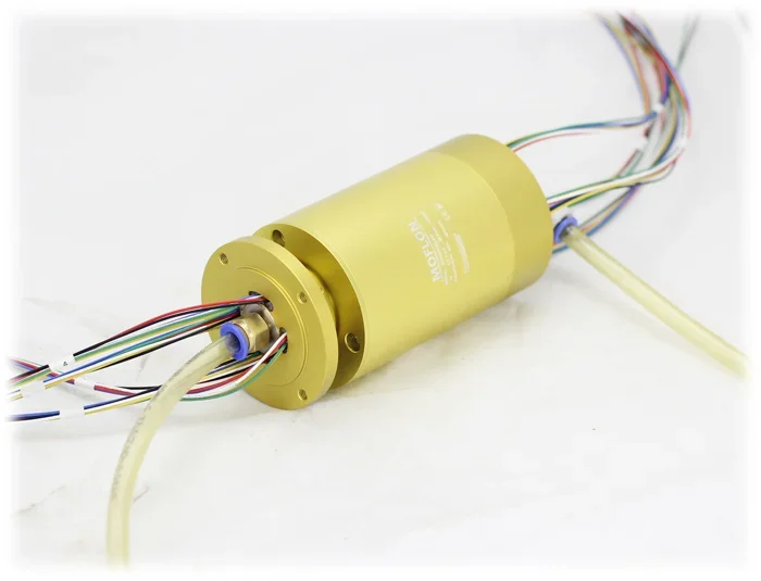 1-way gas-electric hybrid slip ring Gas-electric integrated slip ring 360-degree gas-electric rotary joint 2 to 56-way electric