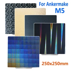 PEI Sheet for Ankermake M5 Build Plate Double Sided Print Smooth PEO PET H1H Textured PEI Spring Steel Sheet for QIDI Q1 Pro Bed