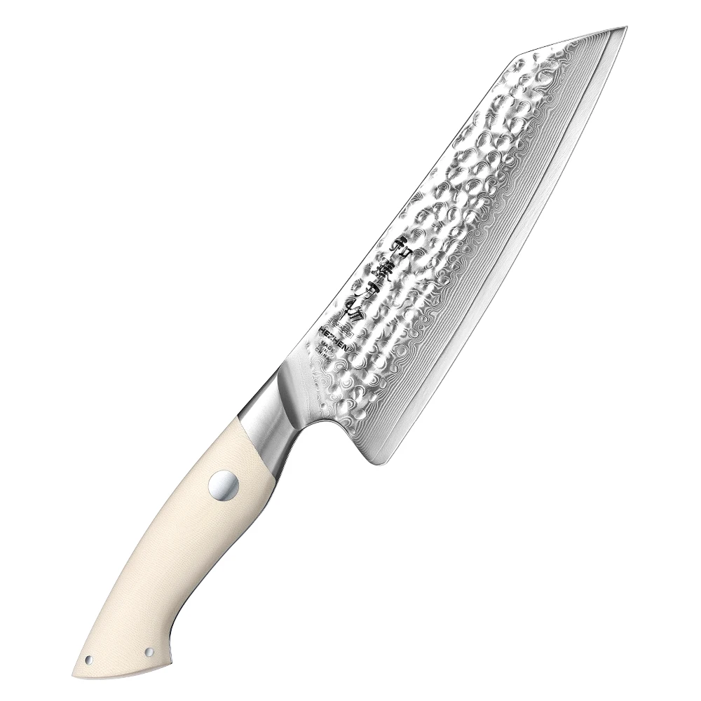 Hezhen 7 Zoll Santoku Messer Damaskus Stahl Küchenmesser 10 cr15comov Stahl kern Koch besteck Küchengeräte