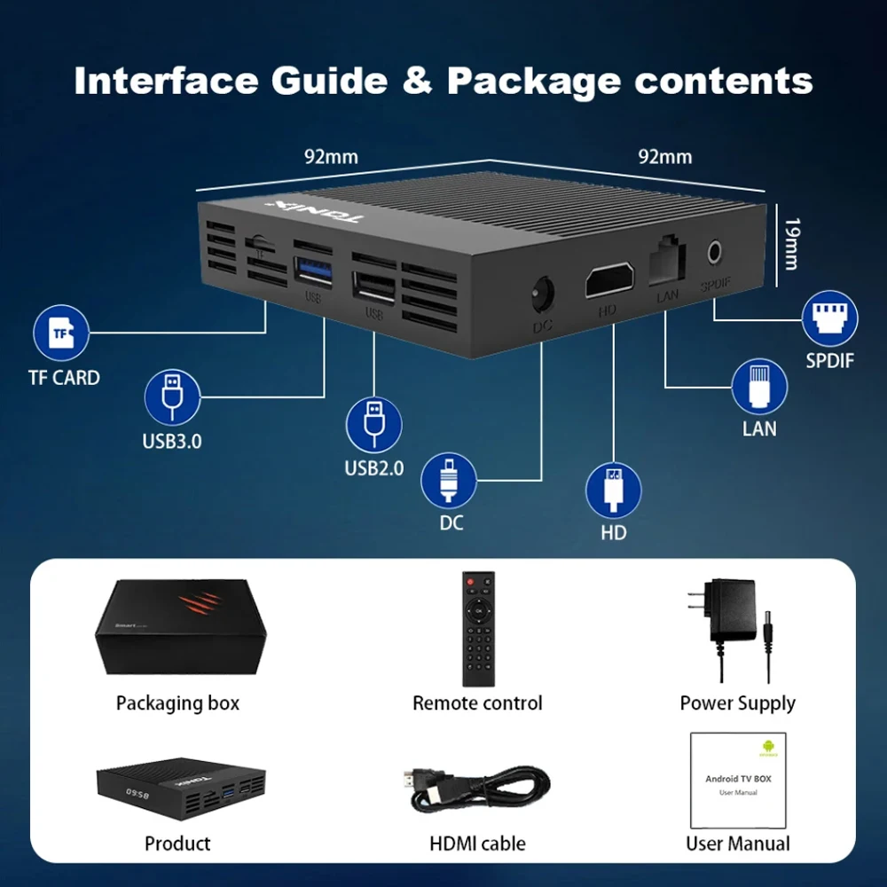 Tanix X4 Amlogic S905X4 صندوق التلفزيون الذكي أندرويد 11 4G 32G 64G 2.4G & 5G ثنائي النطاق واي فاي 100M 4K HD الذكية فك التشفير AV1 مشغل الوسائط