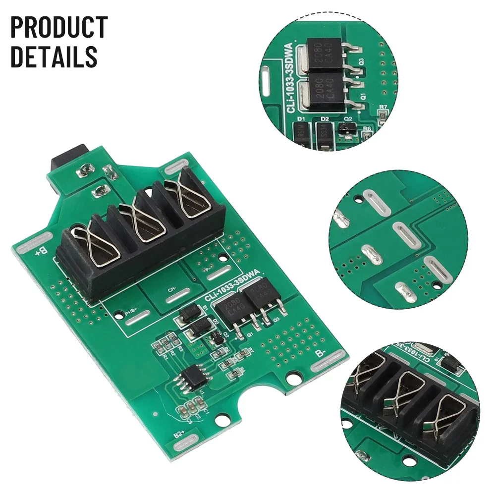 Brand New Practical High Quality Battery Charge Board Charging Current Protection For Power Tool Green Li-ion Protection Board