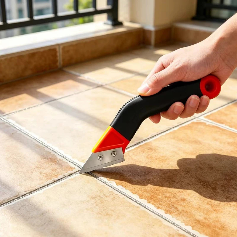

1Pc Cleaning and Removal of Old Grout Hand Tools Professional Grout Saw Cleaning Tile Gap for Stripping Plastic Handle