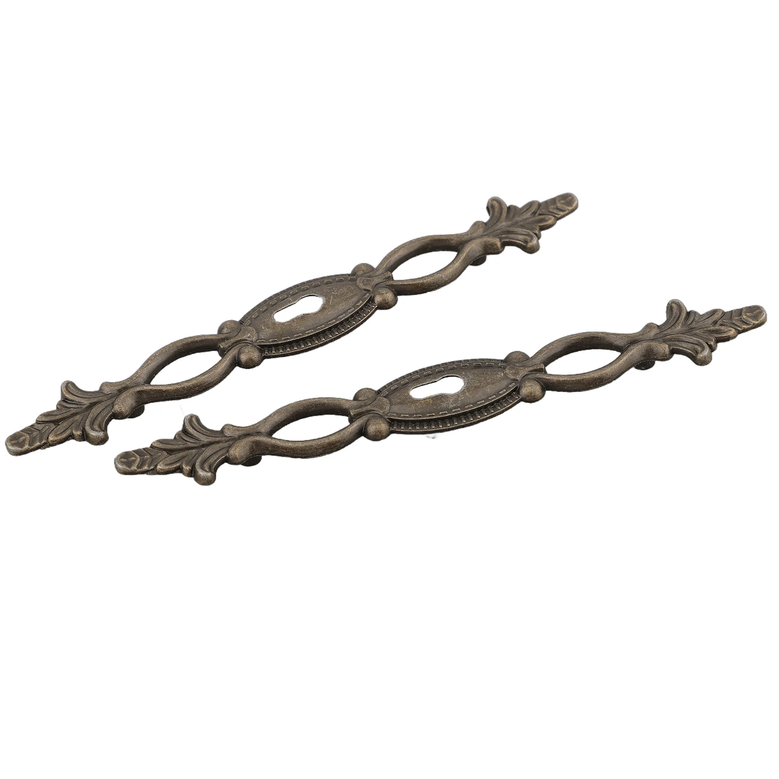 

Дверная ручка, долговечная, практичная, ретро-дизайн, разделенная ручка ящика, 100 мм, 2 шт., сплав, бронза, практичная