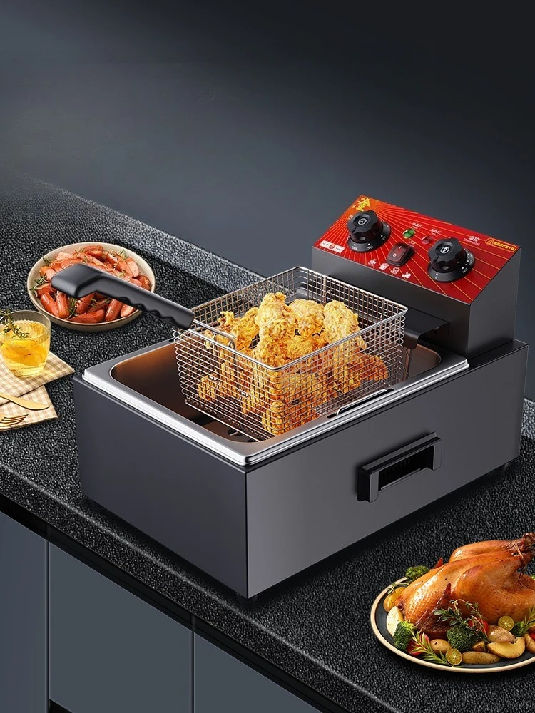 

Fryer, stall, single and double tanks, fried chicken chops, French fries