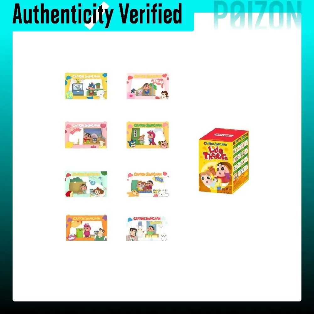POP MART Lifestyle Theater Collection Crayon Shin Chan Creative Mystery Boxes Single Mystery Box/Full Box 8 Pcs PPMT-2412-0048