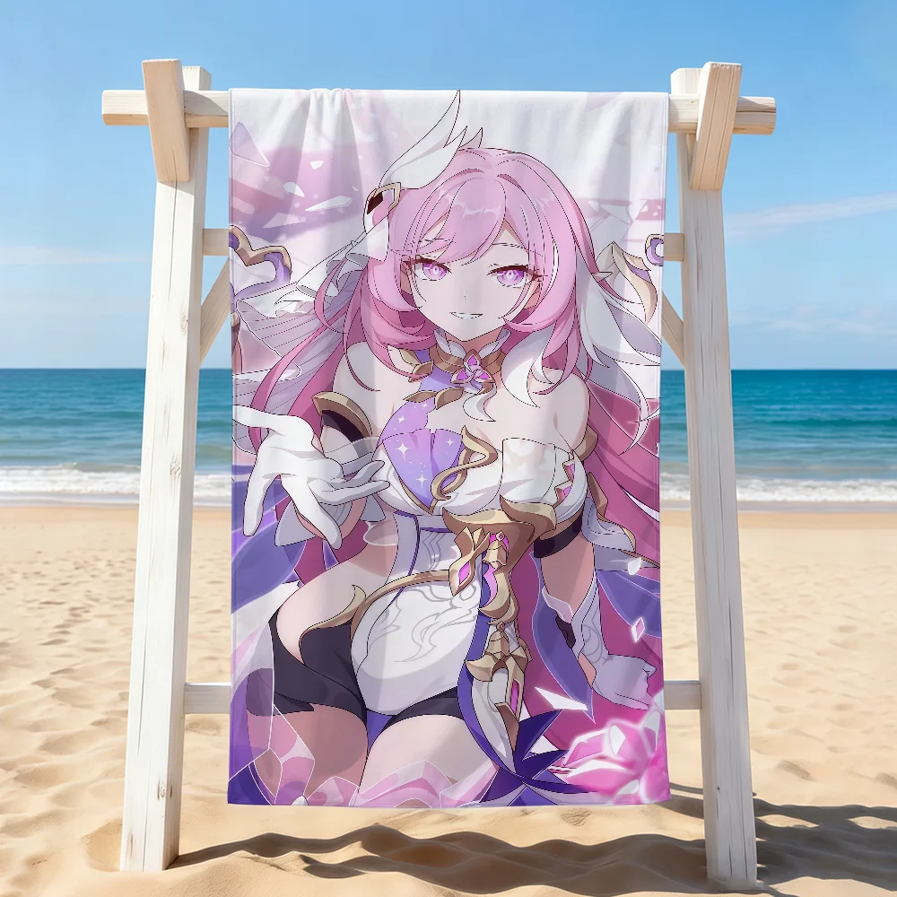 Game Honkai Impact Elysia Towel Drying Bath Towel Applicable To Light Swimming Camping Yoga Beach Out