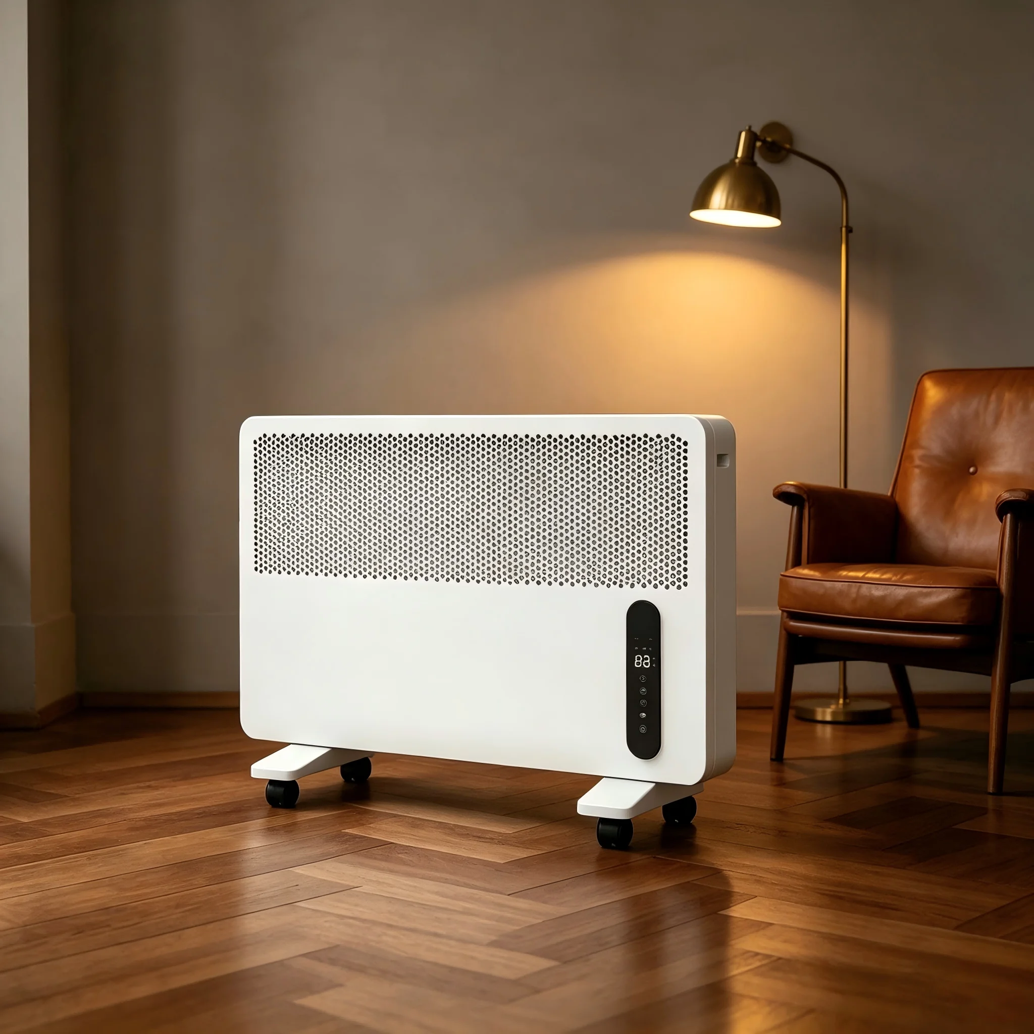 Smart WiFi Convection Electric Heater With Touch & Remote Control, Silent Natural Heating With Overheat & Tip-over Protection