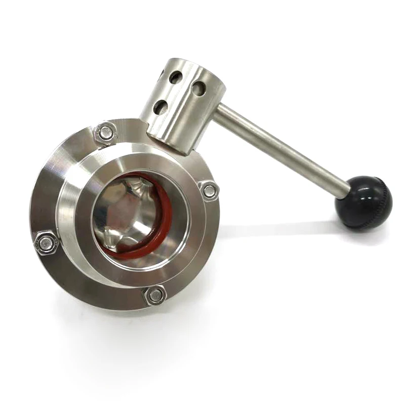 Válvula Borboleta Manual de Vácuo Kf16 Kf25 Kf40 Kf50 Aço Inoxidável 304 Cut-off Caseiro Controlador de Fluxo