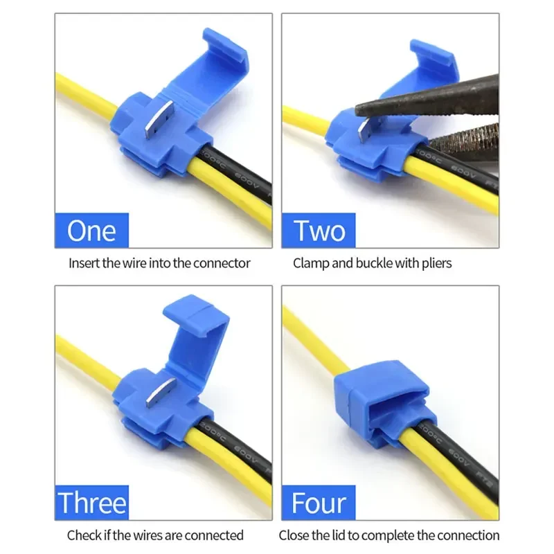 10/30/50PCS Wire Connector Does Not Damage The Cable Insulation Crimping Quick Connector Electrical Terminals