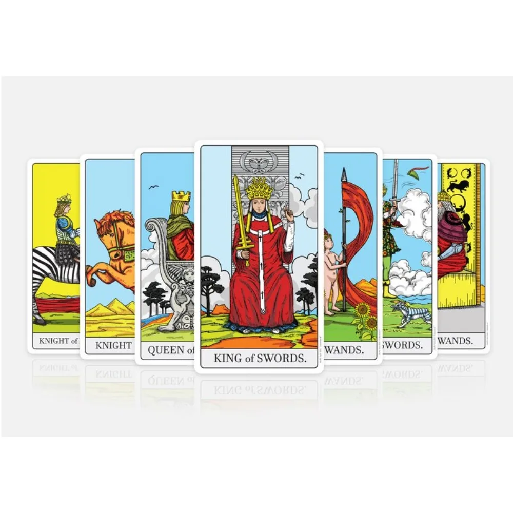 10.3*6cm koleksi Tarot Shuffle B mengocok dunia dari RWS Tarot Deck 80 buah kartu cara kreatif Cerita