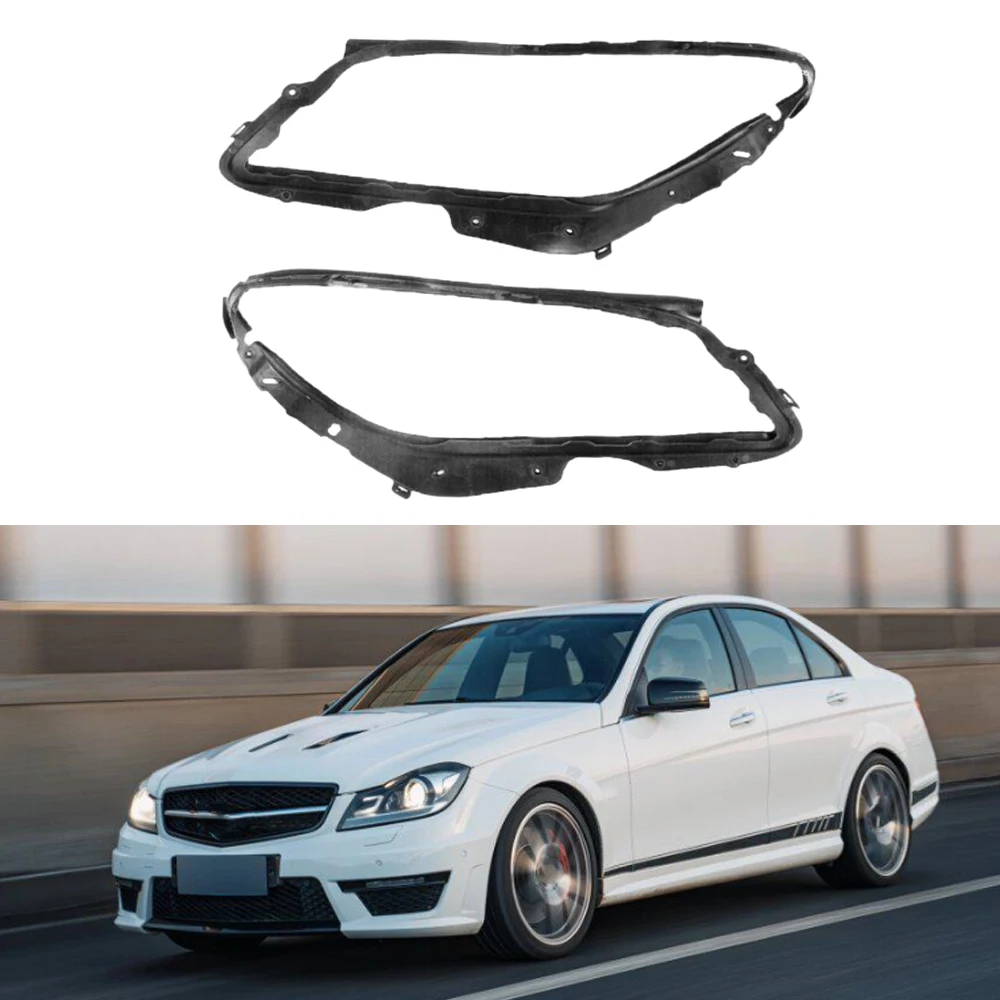 1 Pair Car Front Headlamp Seals Headlight Gasket Cover for Mercedes-Benz W204 C180 C200 C300 2008 2009 2010 2048260991