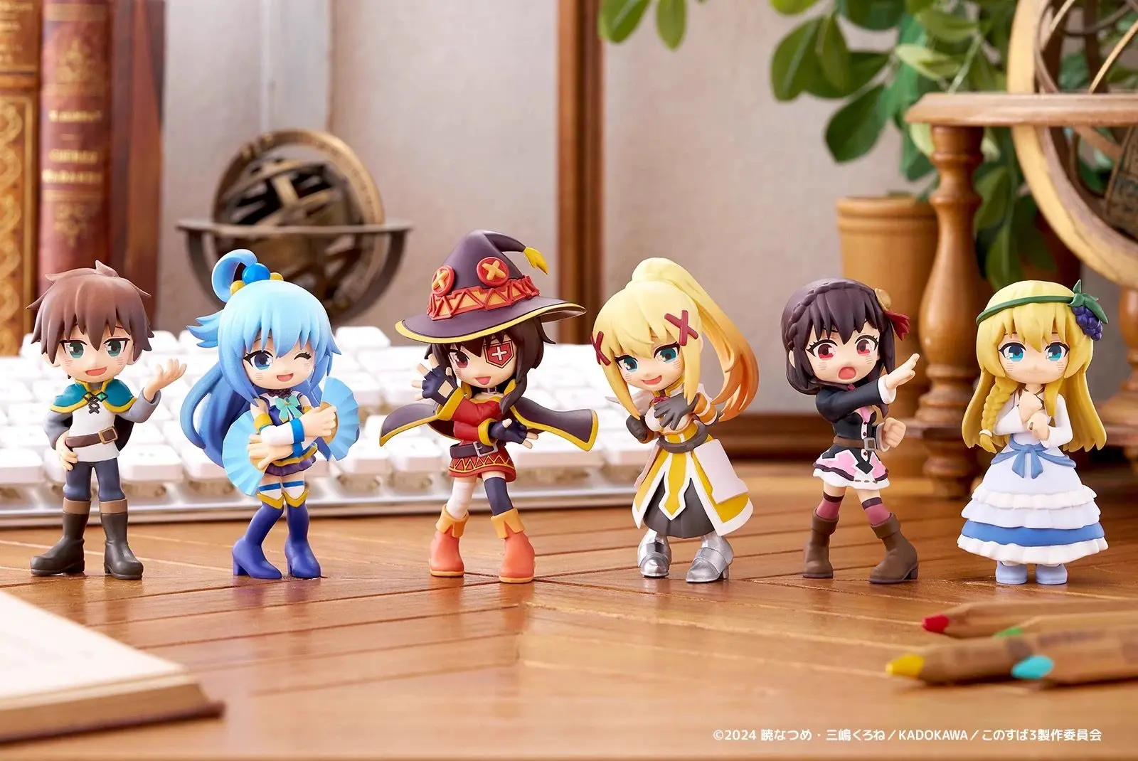 

Bushiroad Authentic Loose KonoSuba 3 Chibi Action Figures Megumin Yunyun Anime Collectible Dolls For Anime Fans And Collectors