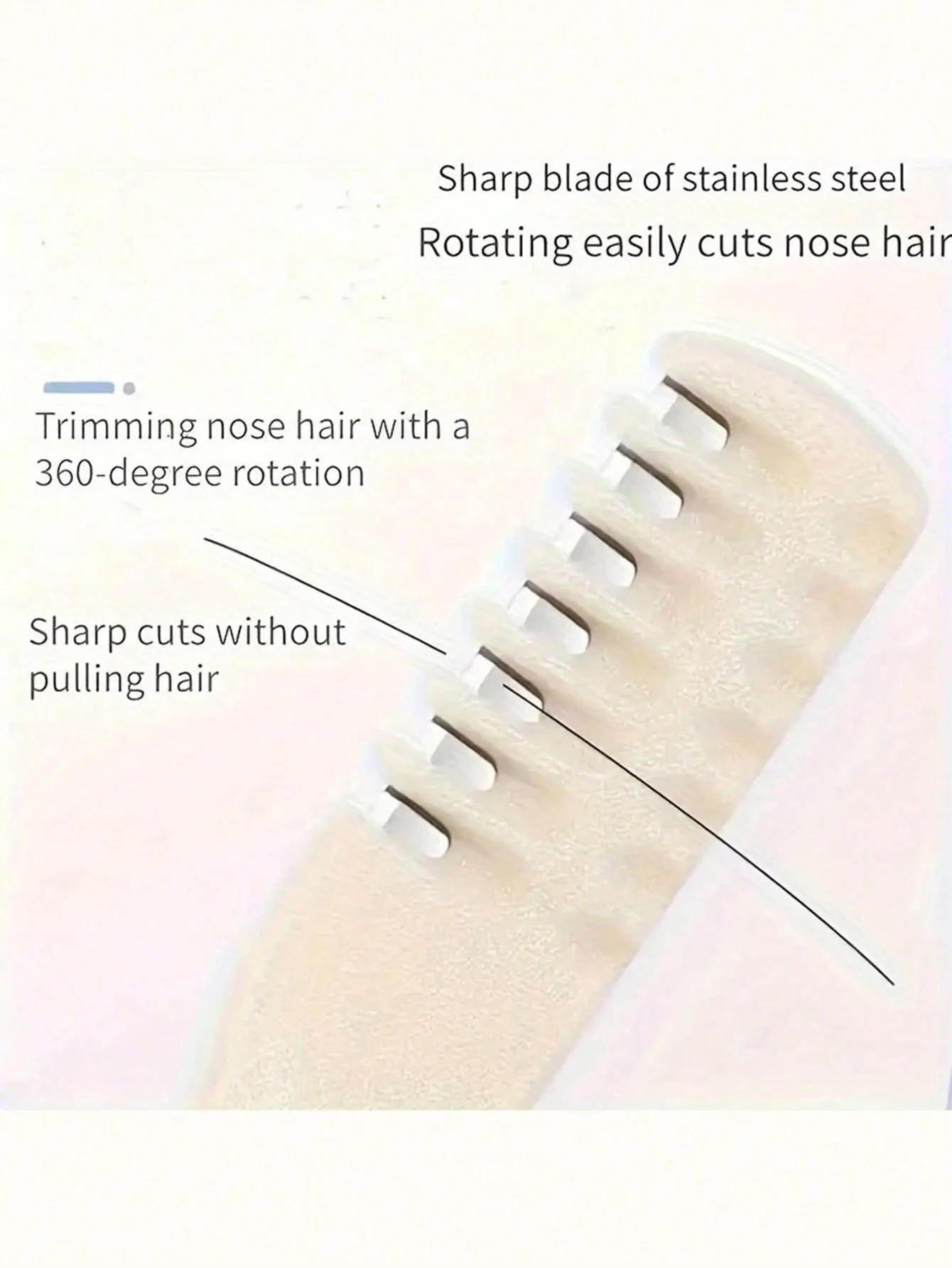 2pcs double-headed nose hair trimmer manual nose hair cleaner unisex image 6