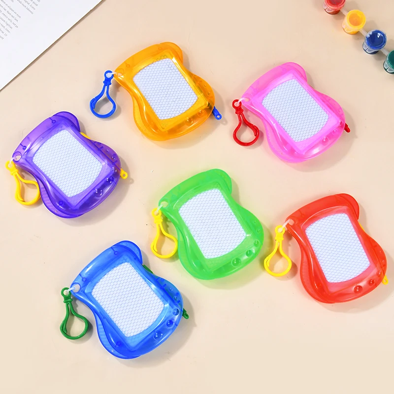 1/6Pcs Magnetic Drawing Board Mini Erasable Writing Pad Keychain Kids Birthday Party Favors for guest Boy Girl Christmas Gifts