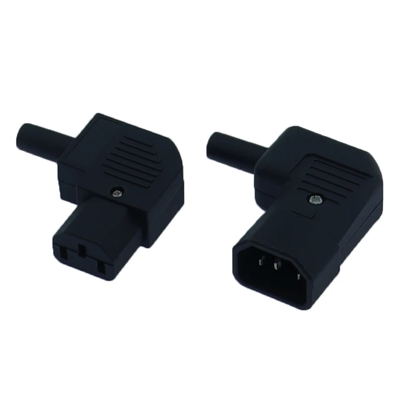 320 C13 wtyczka zasilania 10A 250V złącze kabla zasilającego złącze montażowe, 90 stopni kątowe C13 żeńskie Adapter AC IEC 320 C13 Po