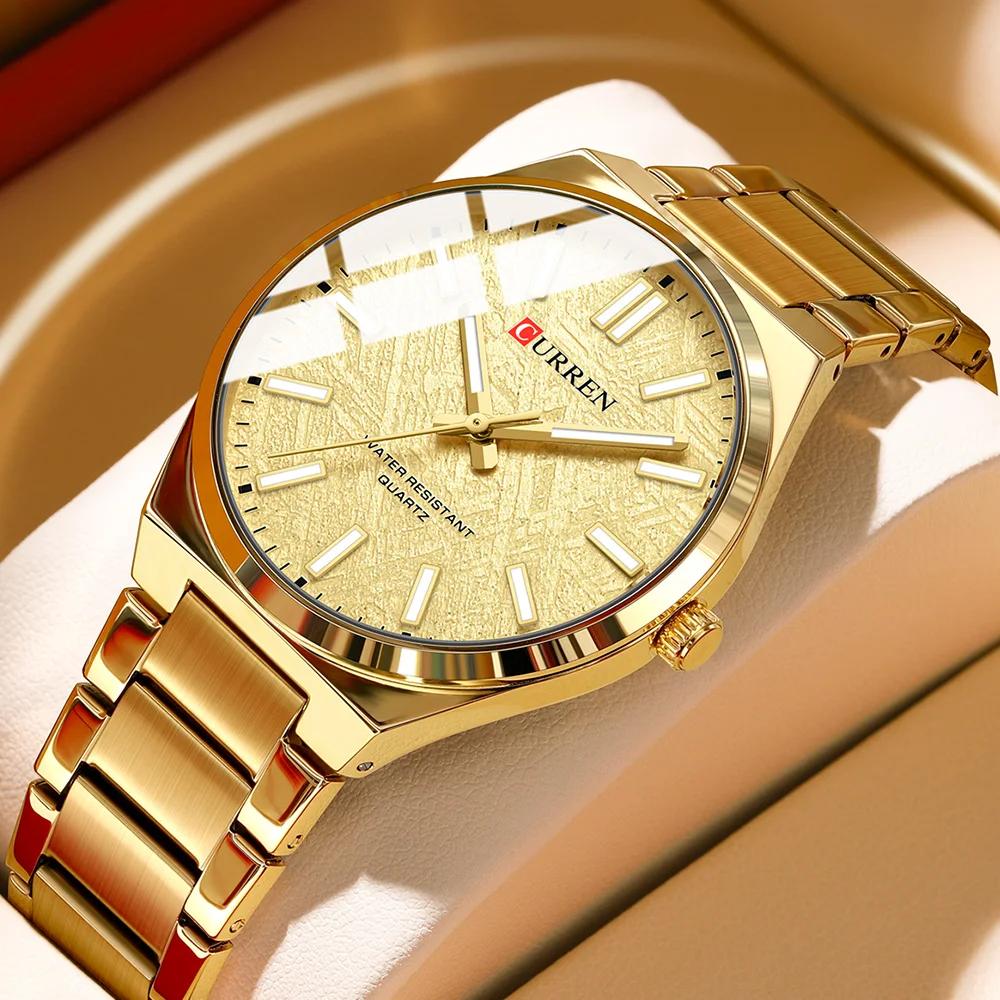 CURREN Fashion Men's Calendar Quartz Watch Luxury Men Business Watches For Mens Clock Reloj Hombre（Without Box）