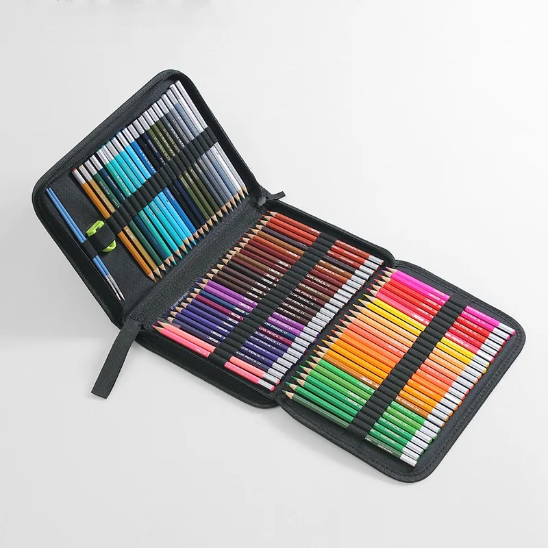 36/50/72-Piece Colored Pencil Set With Canvas Roll-Up Case - Perfect For Student Adult Coloring Drawing Sketching And Crafting image 2