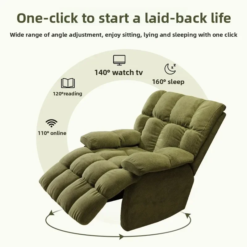 Lazy Sofa Can Be Turned, Sat And Reclined, Home Living Room Balcony Five-speed Adjustable Lazy Sofa SeatX15
