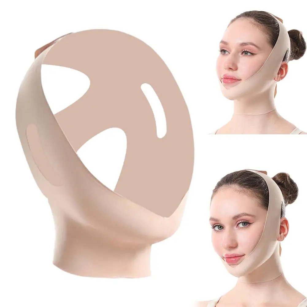 V Line Face Lifting Belt Facial Mask Cheek Lift Up Bandage Double Chin Reducer Breathable Sleeping Face Lift