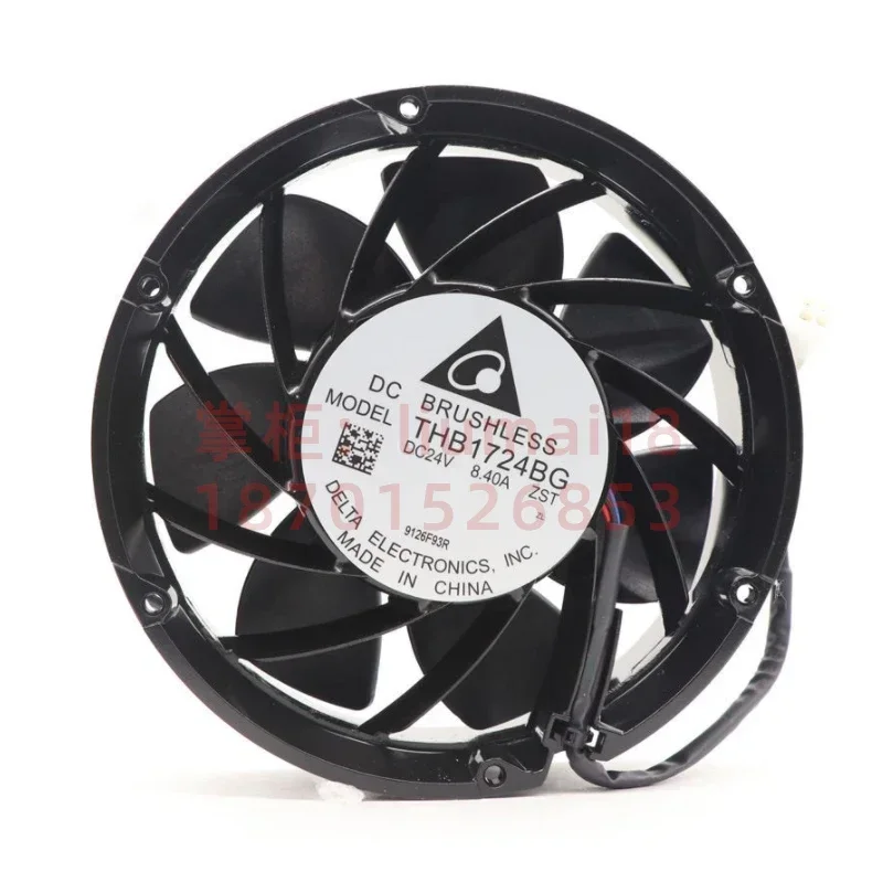 Delta Electronics THB1724BG DC 24V 8.40A 172x172x51mm 4-Wire Server Cooling Fan