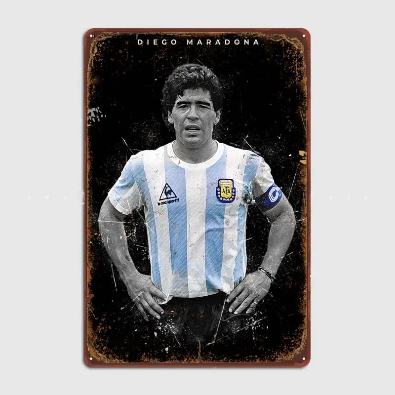 Diego Maradona Decoration Wall Decor Tin Signs Retro Decoration for Home Decorations Metal Signs Vintage Art of Murals Poster