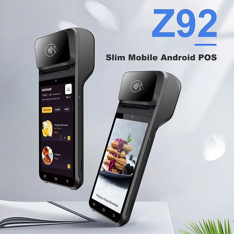Z92 Android 13 Handheld Terminal POS Printer Portable 58mm Thermal Receipt Printer 4G Bluetooth NFC Ticket Bill POS PDA
