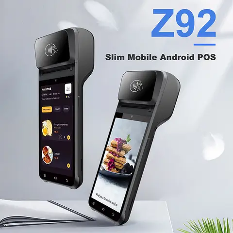 Z92 Android 13 Handheld Terminal POS Printer Portable 58mm Thermal Receipt Printer 4G Bluetooth NFC Ticket Bill POS PDA