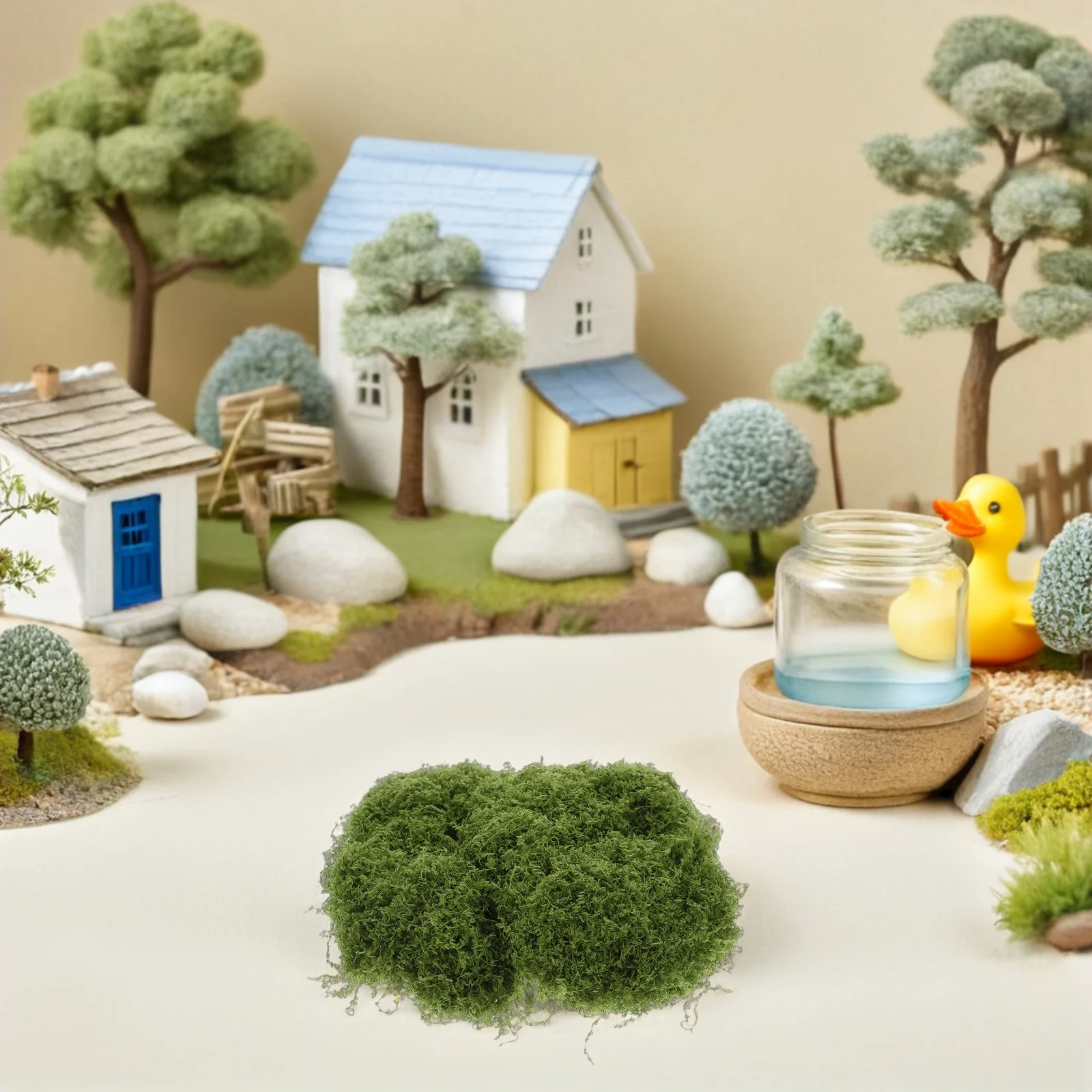 

200G Artificial Fake For Potted Plants Realistic Simulated Green Moss Decorative Craft Terrariums Wedding Centerpiece Faux Moss