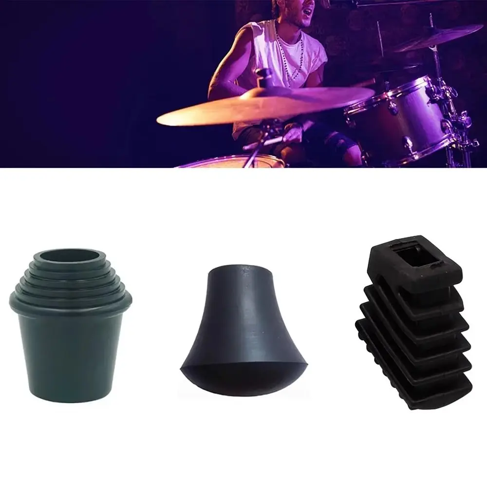 Percussion Drum Parts Drum Feet Slipcover Rubber Feet Cover Anti Skid Floor Tom Legs Cover Chair Foot Component Protector