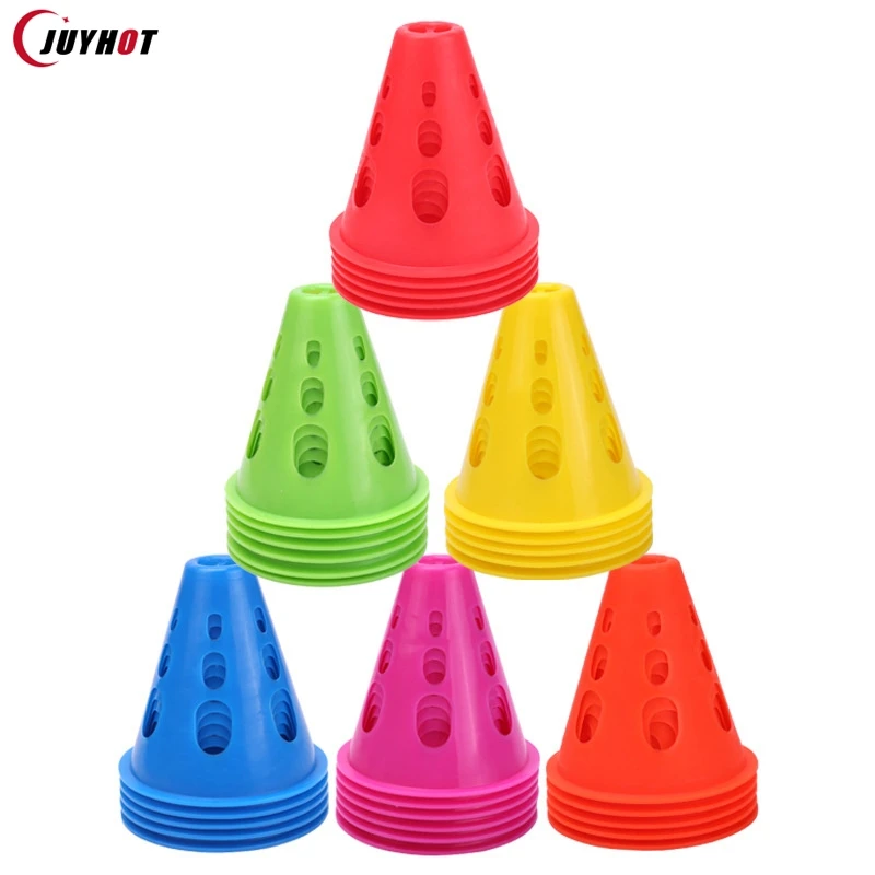 Marking Training Road Cone Roller Skating Piles Portable Multifunctional Skates Roadblocks Soccer Training Obstacles Props