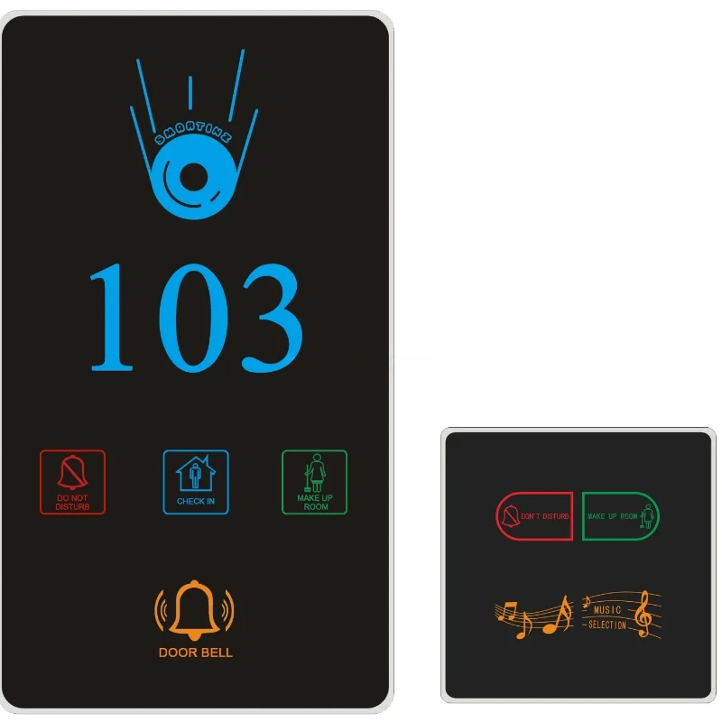 

Be appropriate for 220V Wireless hotel Guest Room Numbers Do Not Disturb Make The Room Touch Door Bell and Doorplate