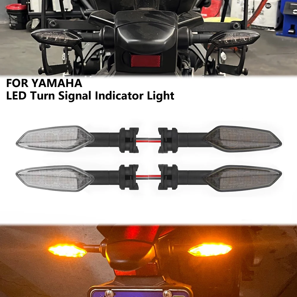 LED Turn Signal Light For YAMAHA MT07 Tenere 700 XJ6 FZ6 MT09 Tracer 900 MT10 MT03 FZ25 Motorcycle Flashing Directional Flasher