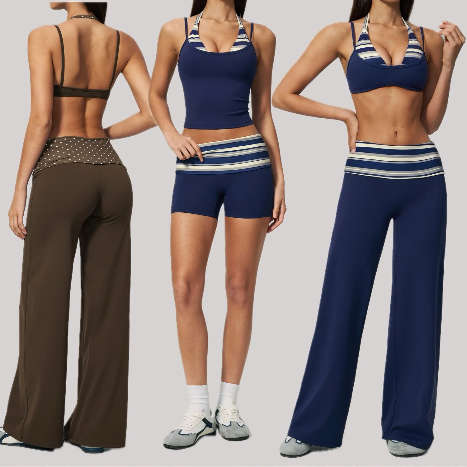 2 Pieces Women Sport Yoga Set High-End Outdoor Running Quick-Dry Activewear Slim Fit Fitness Suits Female Tracksuit Yoga Outfits