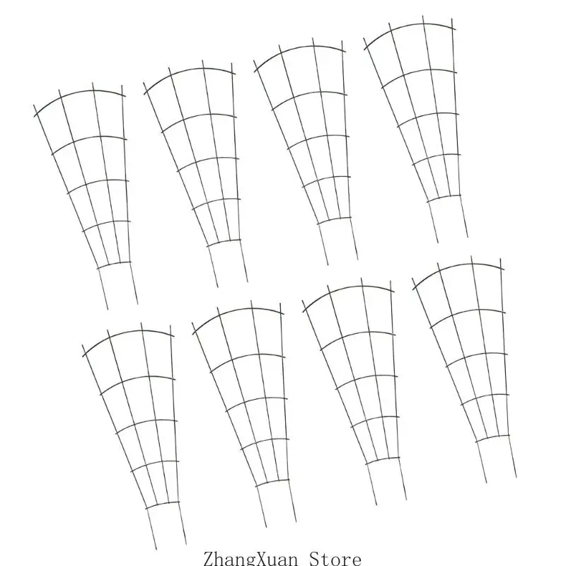 Gewölbtes Pflanzenstützgestell, Klettergerüst-Set aus Metall für den Innenbereich 3XUF – Detail 10