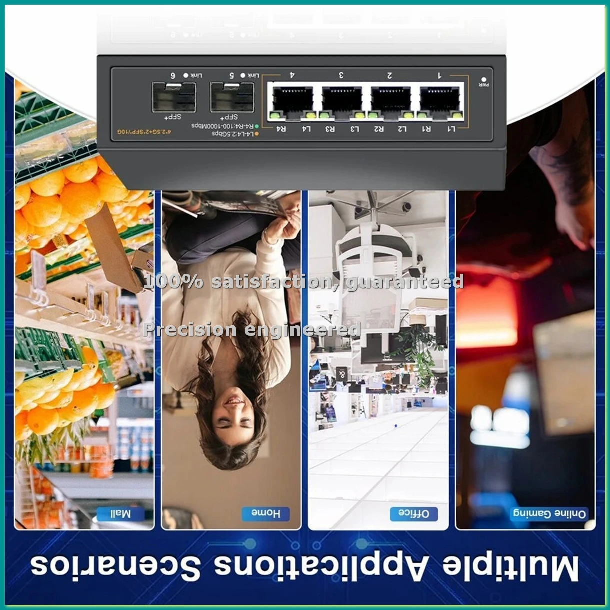 

Неуправляемый Ethernet-коммутатор 2.5G с 4 портами 2.5G Base-T и 2 портами 10G SFP Uplink, для 100/1000/2500 Мбит/с, вилка стандарта США (US PLUG-TCES)