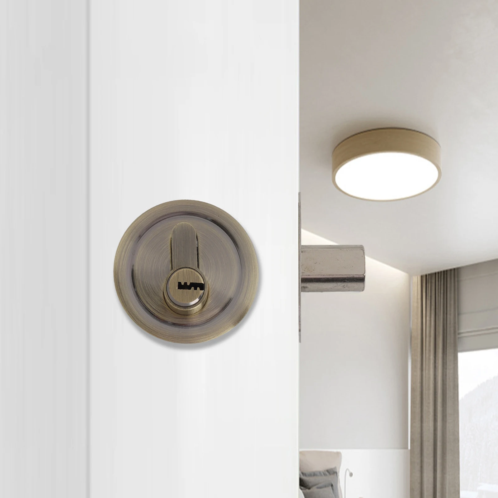 

Home Improvement Bedroom Door Lock Anti Theft Door Lock For Home Internal Door Lock Easy Installation Stainless Steel Material