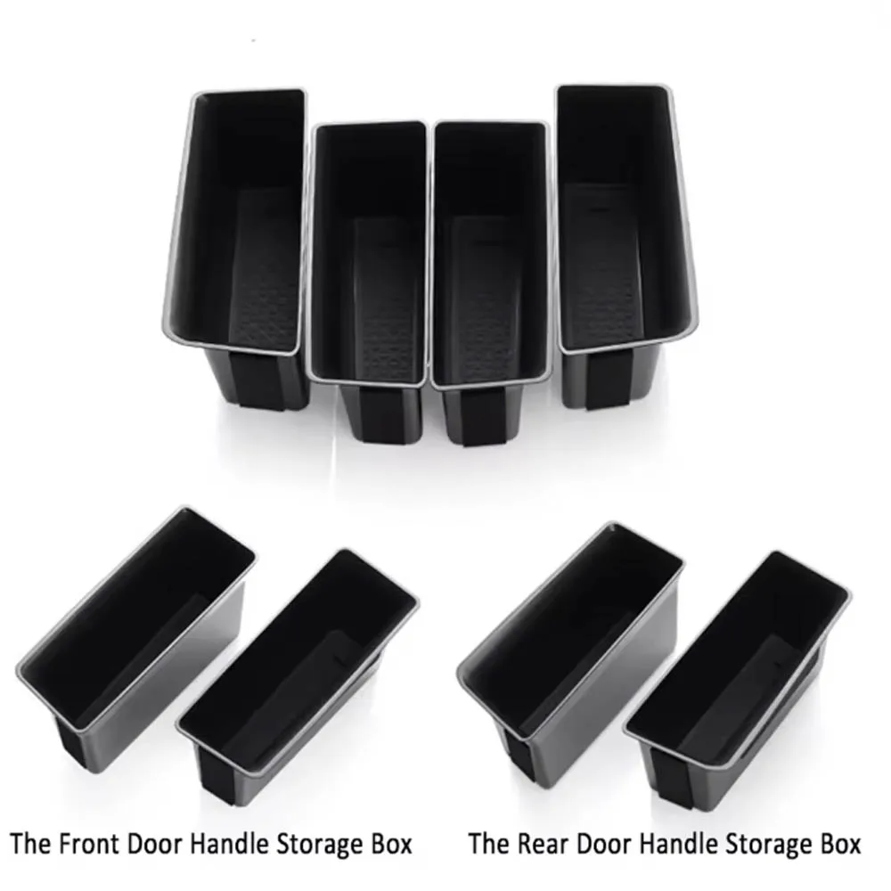 لسيارة فولكس فاجن فولكس فاجن جولف 8 MK8 2020 - 2024 Acc. زوج واحد من صندوق تخزين باب السيارة الأمامي والخلفي، حاوية بمقبض مسند الذراع، زوج واحد #4