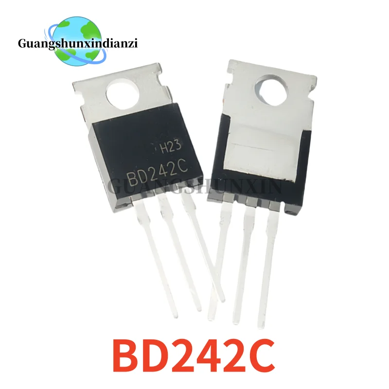 

10-50PCS Brand New BD242C BD242 TO-220 100V 3A Power transistor Best Quality In Stock