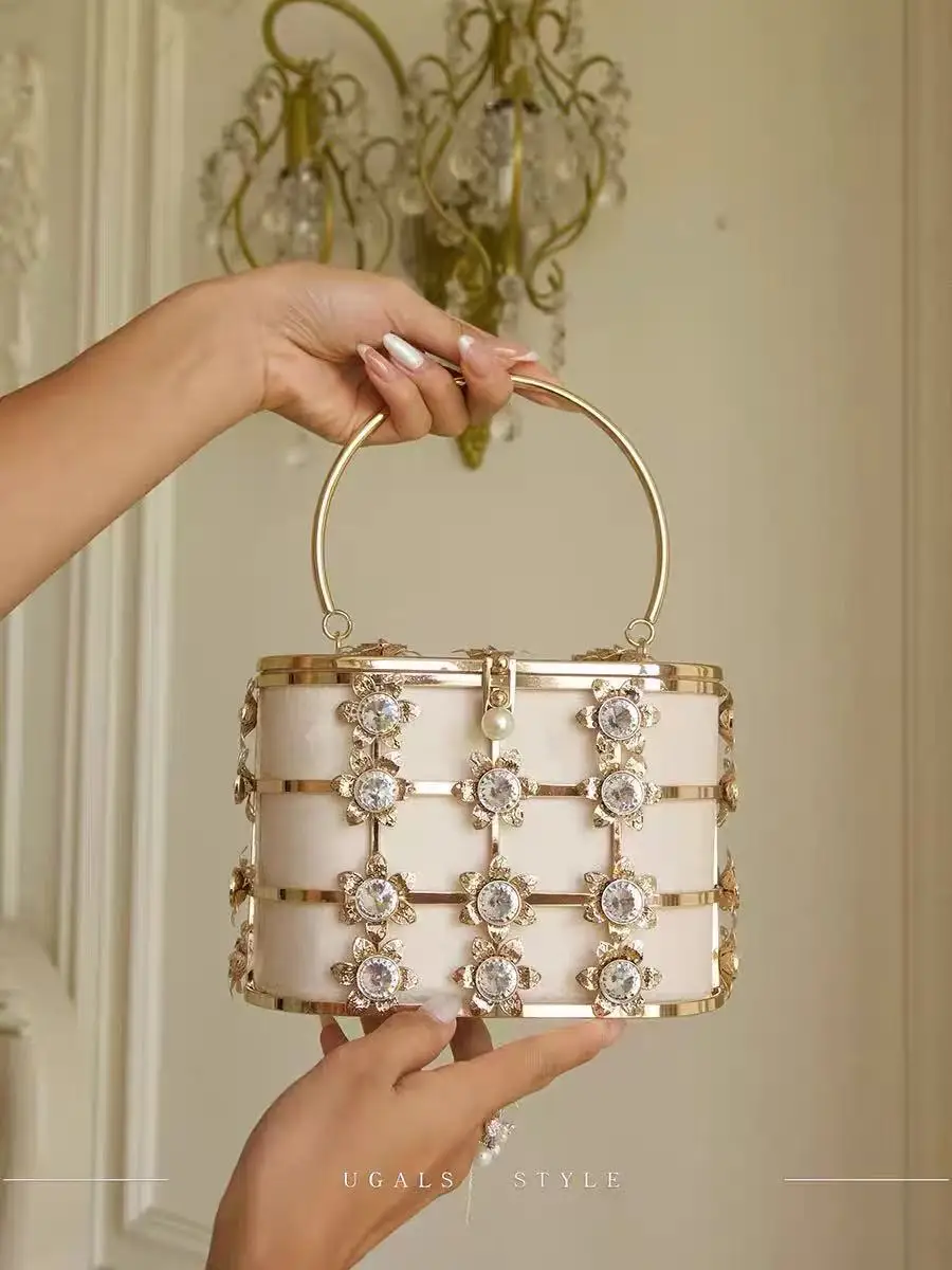 موضة الخرز مطرز لامع الذهب مخلب المحفظة الفاخرة بريق المرأة حقيبة يد حفل زفاف مأدبة حقيبة الكتف حقيبة كروسبودي